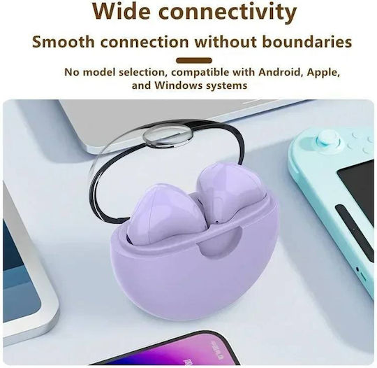 LOL AP03 In-ear Bluetooth Handsfree Ακουστικά με Θήκη Φόρτισης Κίτρινα