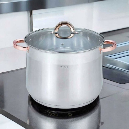 Klausberg Gastro Βαθιά Ανοξείδωτη Κατσαρόλα 8.6lt / 24cm