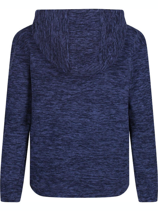 Fleece Παιδικό Φούτερ με Κουκούλα Μπλε
