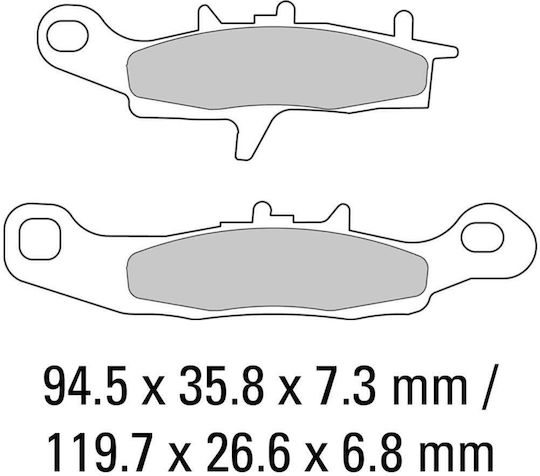 Ferodo Τακάκια Μοτοσυκλέτας Εμπρός για Kawasaki KLX 250 1998-2005 για Kawasaki Sherpa / KLX 250