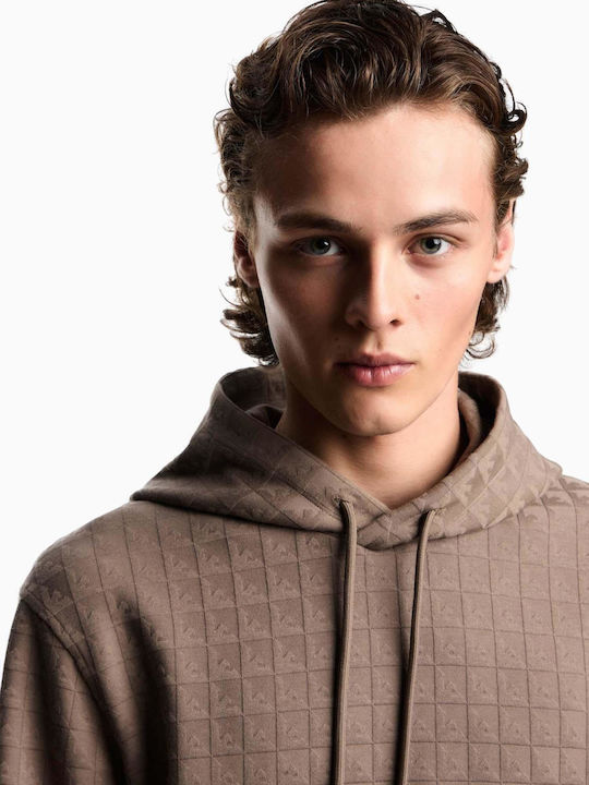 Sweatshirt with Hood Brown
