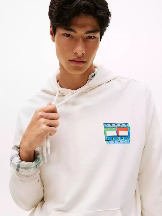 Tommy Hilfiger Flag Ecru mit Kapuze Tommy Hilfiger Flag Ecru mit Kapuze