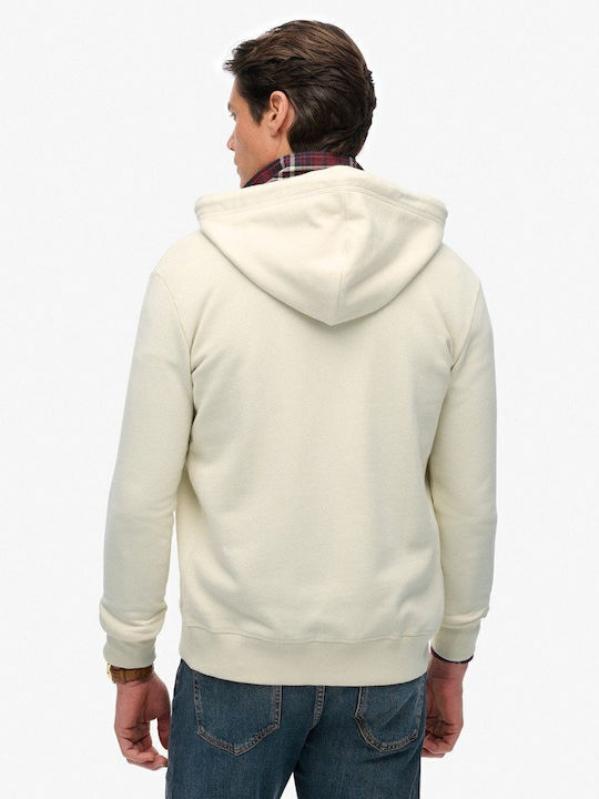 Sweatshirt with Hood Beige