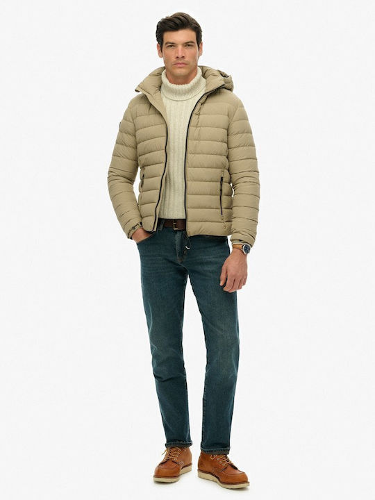Fuji Χειμωνιάτικο Μπουφάν Puffer Beige