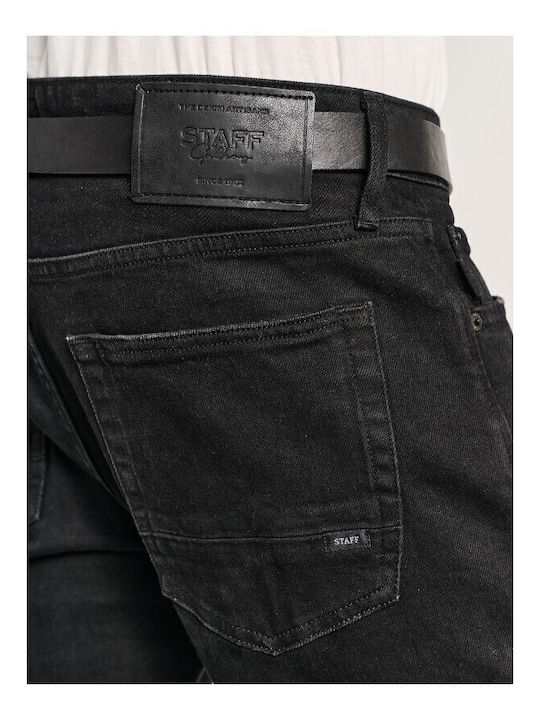 Hardy Men's Jeans Pants with Regular Straight Fit Black
