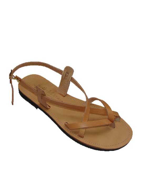 Women's Flat Sandals Tabac Brown