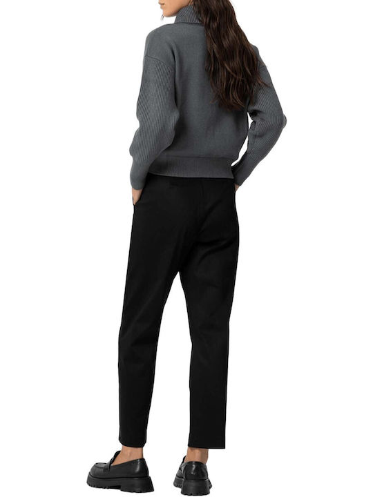 Tiffosi Damen Stoff Hose Black Tiffosi Damen Stoff Hose Black