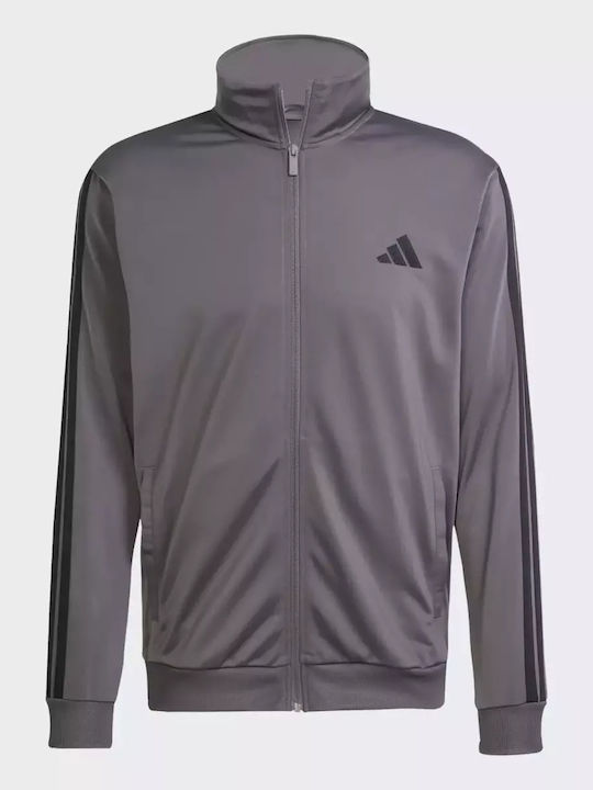 Basic 3-stripes Tricot Лъскав с Ластик Grey/black