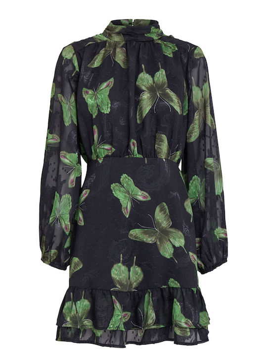 Desires Mini Rochie-Cămașă Neagră