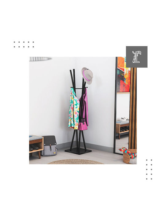 Mark Adler Metallic Coat Rack Black 182cm