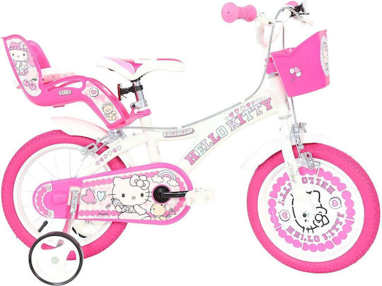Dino Bikes 14" Παιδικό Ποδήλατo Πόλης Ροζ