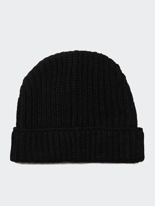 Beanie Unisex Beanie Knitted in Black color