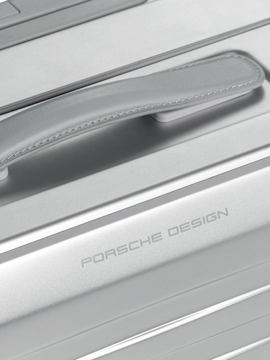 Porsche Design Roadster Cabin Travel Suitcase Aluminum Silver with 4 Wheels Height 55cm