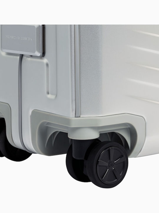 Porsche Design Roadster Cabin Travel Suitcase Aluminum Silver with 4 Wheels Height 55cm