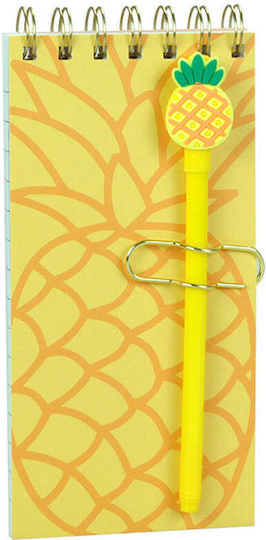 Funkyfish Notebook with Pen Holder Yellow