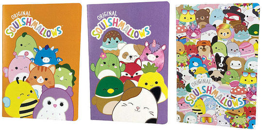 Gim Squishmallows Σετ 3 Σημειωματάρια A5 (Διάφορα Σχέδια)
