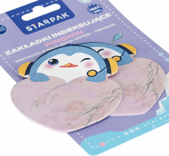 Αυτοκόλλητα Χαρτάκια Penguin 10x7cm 25 Τεμ