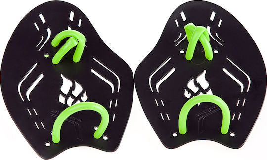 Χεράκια Κολύμβησης Mad Wave Extreme Training Swim Paddles Medium Black Green M074901501w Μαύρο