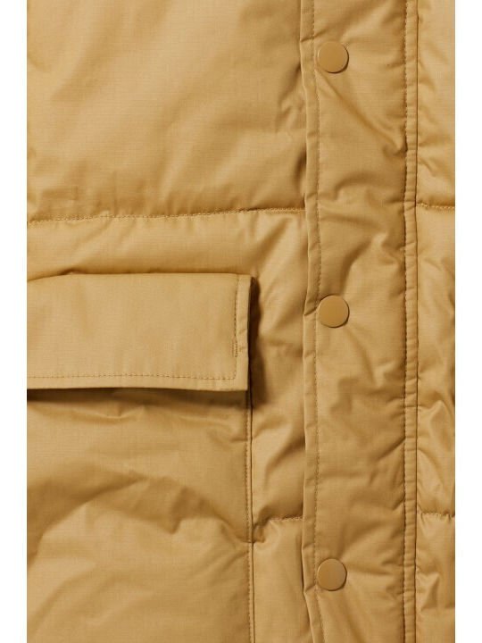 Ärmellos Winter Jacke Puffer Beige