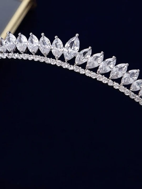Victoria Beautiful Elegant Bridal Tiara Genuine Zircon Crystals