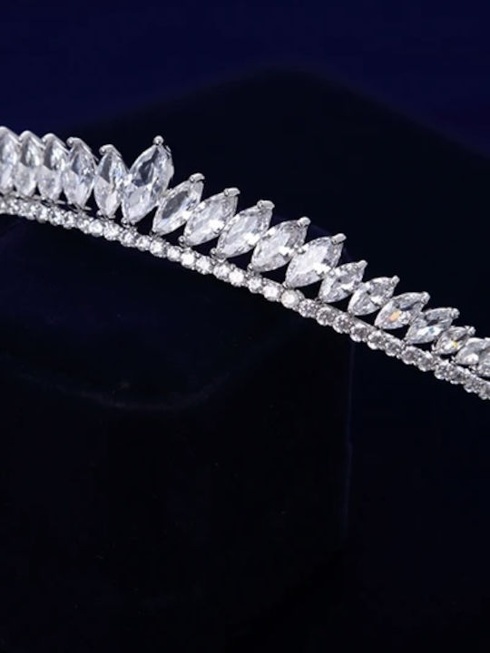 Victoria Beautiful Elegant Bridal Tiara Genuine Zircon Crystals