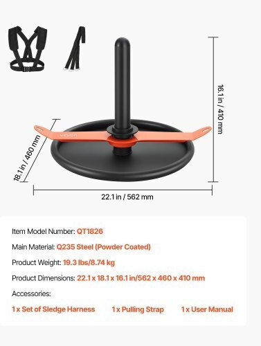 Vevor Power Sled 8.74kg LXQHS2YCNZYDN4Q0P001V0