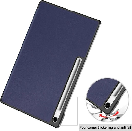 Husă Tabletă Samsung Galaxy Tab S10 FE Plus Skyddar Innovation Stand Multi-unghi Funcție Sleep Wake Foldpro Albastru Set Autocolant