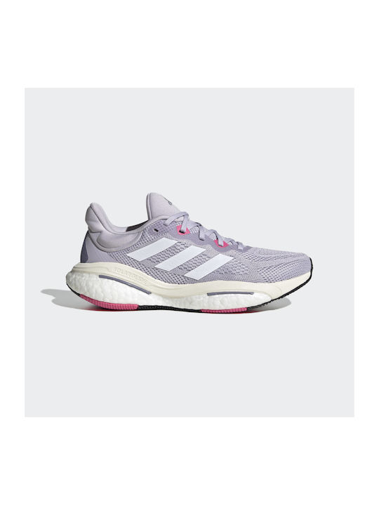 Solarglide 6 Damen Sportschuhe Laufen Silver Dawn / Cloud White / Pulse Magenta