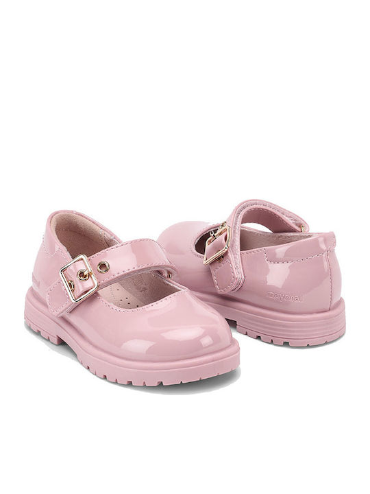 Girls PU Leather Moccasins Pink