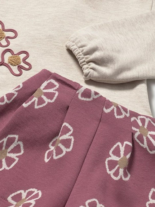 Kinder-Set mit Shorts Sommer 2Stück Beige, Pink