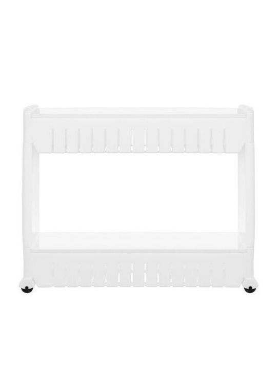 SPM Plastic Kitchen Trolley 3 Tiers White 54.5x12.5x72.5cm