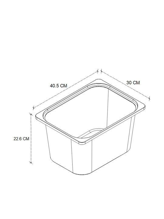 Storage Drawers Kayra I Made of Plastic & Wood with 4 Drawers L45.3xW29.7xH116.3cm