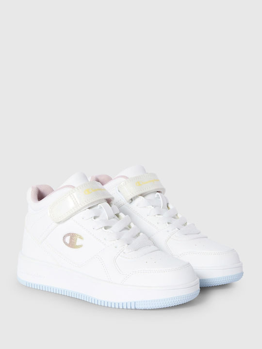 Rebound Vintage Kinder Sneakers Hoch Weiß