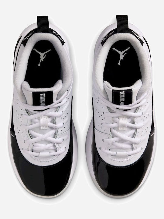 Max Aura Kids Sports Shoes Basketball with Laces White