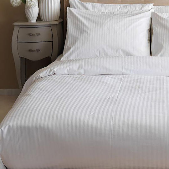 Sunshine Hotel-Bettbezug Satin Stripes Baumwolle Gestreift 220TC 230x250cm