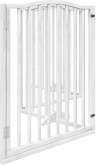 vidaXL Divider de verandă pentru Câini de Culoare Alb 320 x 90cm