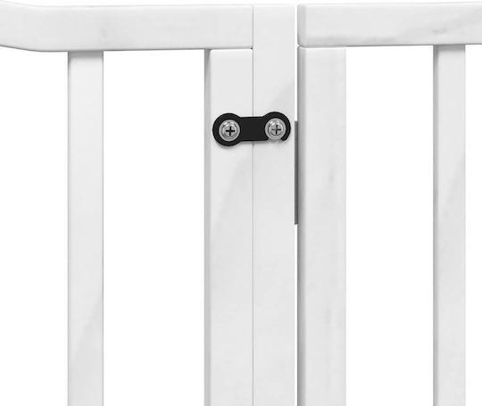 vidaXL Divider de verandă pentru Câini de Culoare Alb 320 x 90cm