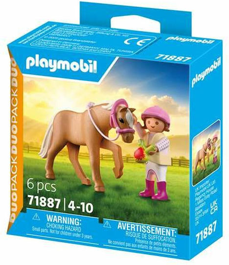 Playmobil Двойна опаковка Момиче с пони за 4-10 години