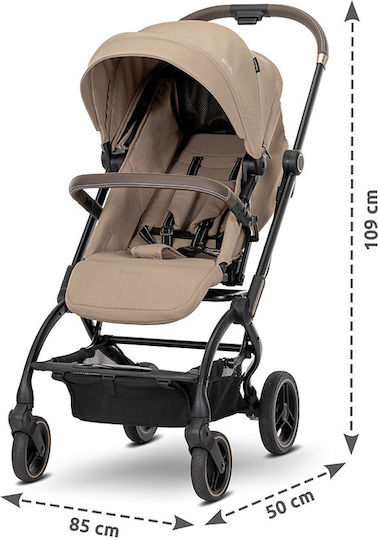 Lorelli Makaya Adjustable Baby Stroller Suitable for Newborn Black 9.15kg