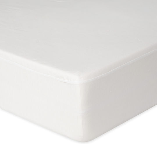 Matex Бебешки Чаршаф За Количка Памук с Ластик Бял 60x120бр