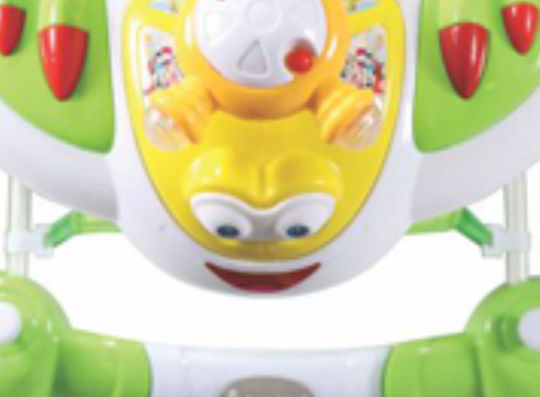 Lorelli Helicopter Baby Walker with Music for 6+ Months Gray