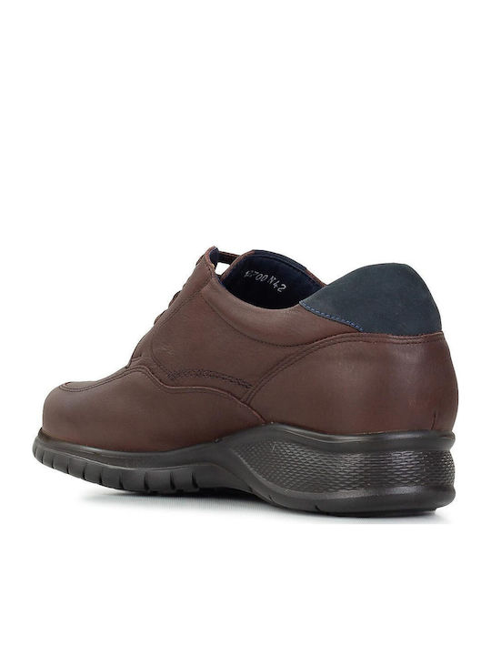 Leder Herren Freizeitschuhe Marron 12700