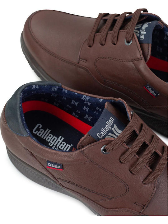 Leder Herren Freizeitschuhe Marron 12700