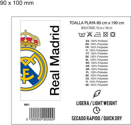 Плажна Кърпа Real Madryt 90x180 См Плажна Кърпа 2200010607