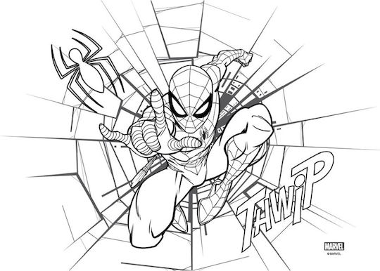 Μπλοκ Ζωγραφικής Spiderman 23x33εκ 40φ Διάφορα Σχέδια 0508554 Διακάκης