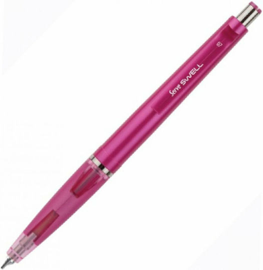Mechanical Pencil With Eraser Fuchsia 0.7mm Serve Swell