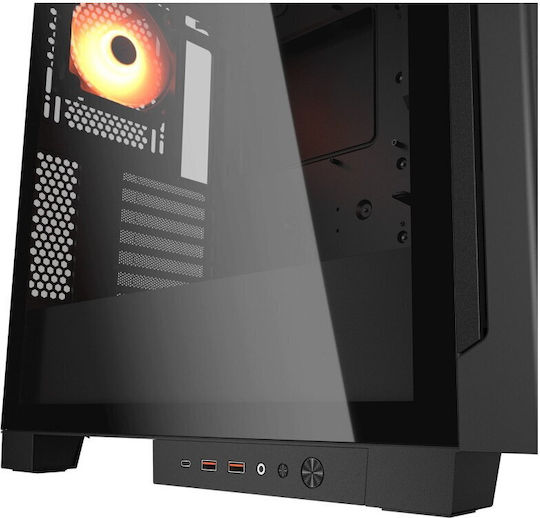 Cougar Airface Eco RGB Gaming Midi Tower Κουτί Υπολογιστή με Πλαϊνό Παράθυρο Μαύρο