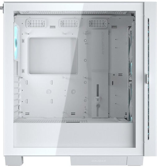 Cougar Airface Eco RGB Gaming Midi Tower Κουτί Υπολογιστή με Πλαϊνό Παράθυρο Λευκό