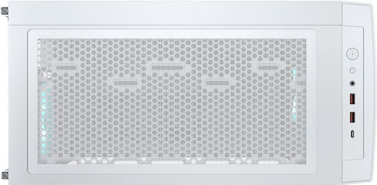 Cougar Airface Eco RGB Gaming Midi Tower Κουτί Υπολογιστή με Πλαϊνό Παράθυρο Λευκό