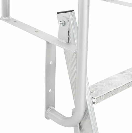 vidaXL 5 Steps Folding Boat Ladder
